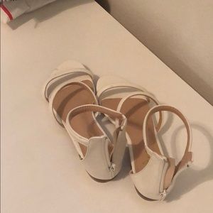 White sandals